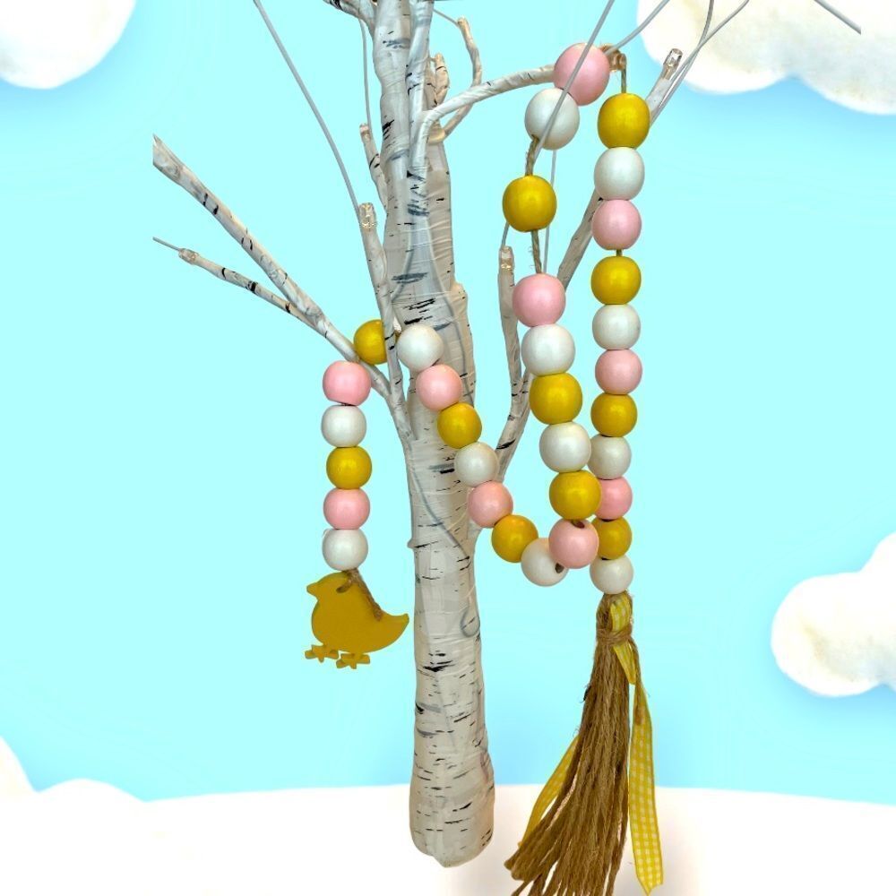 ‎EASTER WOODEN BEAD GARLAND